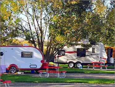 Creekside RV campers at the Mountain View RV Campground near Joseph, Oregon
