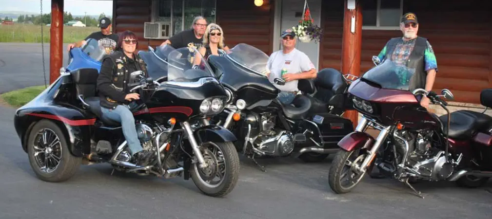 Bikers reunion at the Mountain View Motel & RV Park
